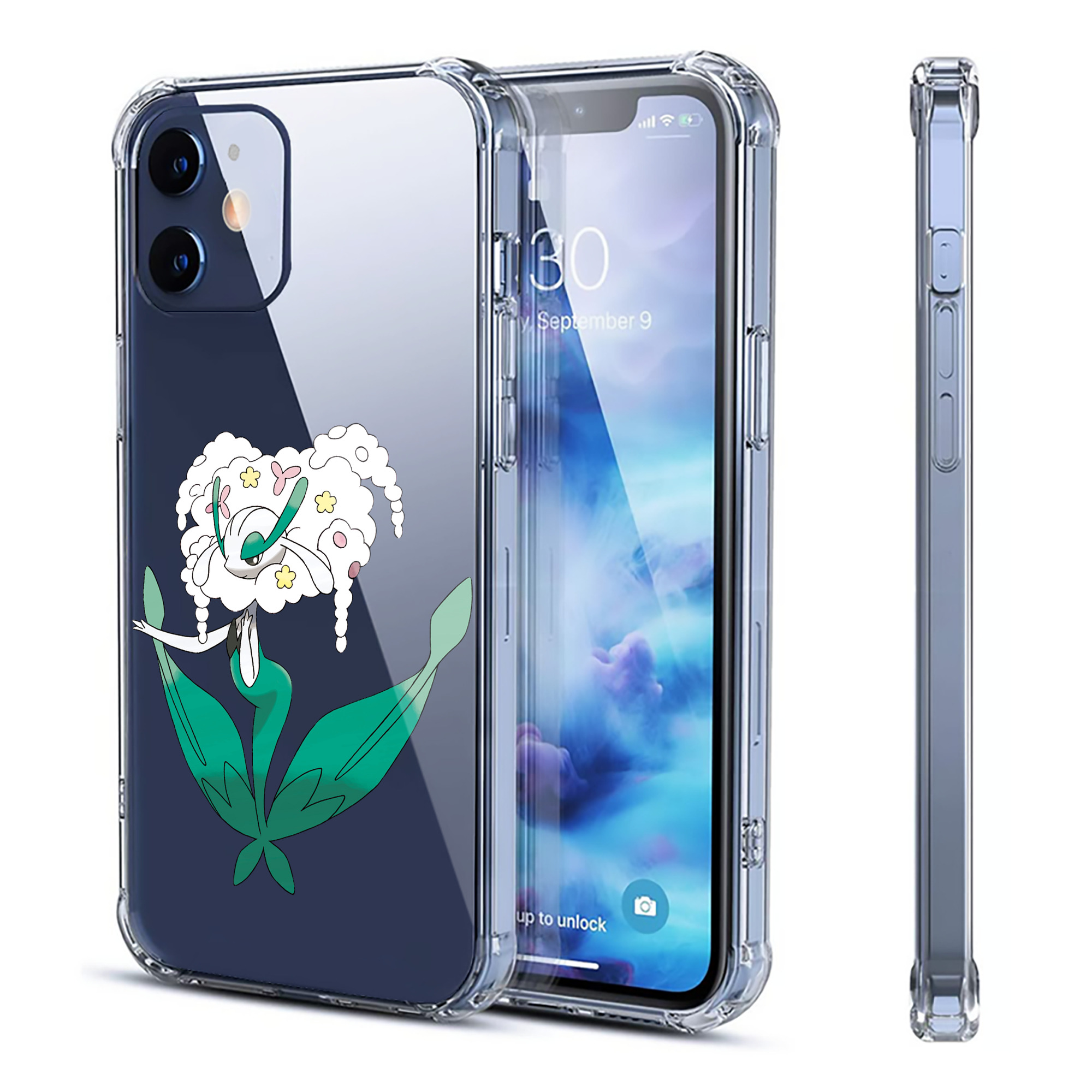（画像用） ポケットモンスター Pokémon 【iPhone 12シリーズ対応】透明スマホケース（クリアソフトケース）